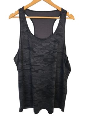 Devops Black Camo Athletic Tank 2XL Racerback Gym Workout Top Mesh